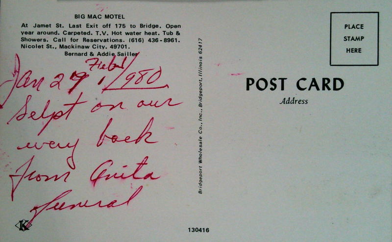 Big Mac Motel - Postcard Back (newer photo)
